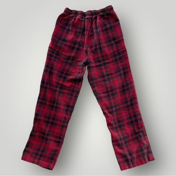 🟢5/$25  Croft & Barrow Red/Black Plaid Pajama Bottoms Pants - Picture 6 of 8